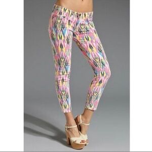 Y2K Current/Elliott The Stiletto skinny jeans in neon arrow jeans size 28